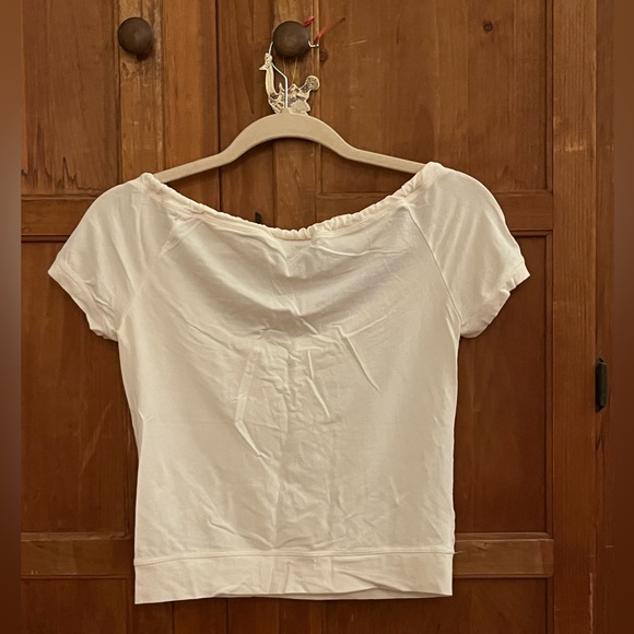 White Y2K Iceberg Jeans Tie Top 🍦 - Picture 2 of 4